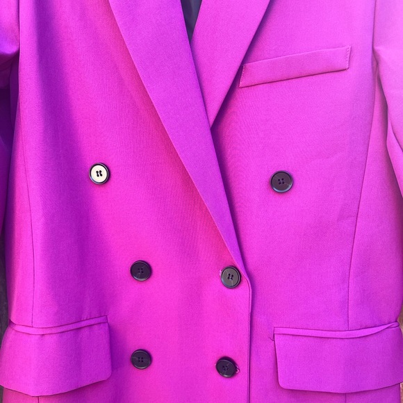 Purple Button Down Blazer - Picture 2 of 6
